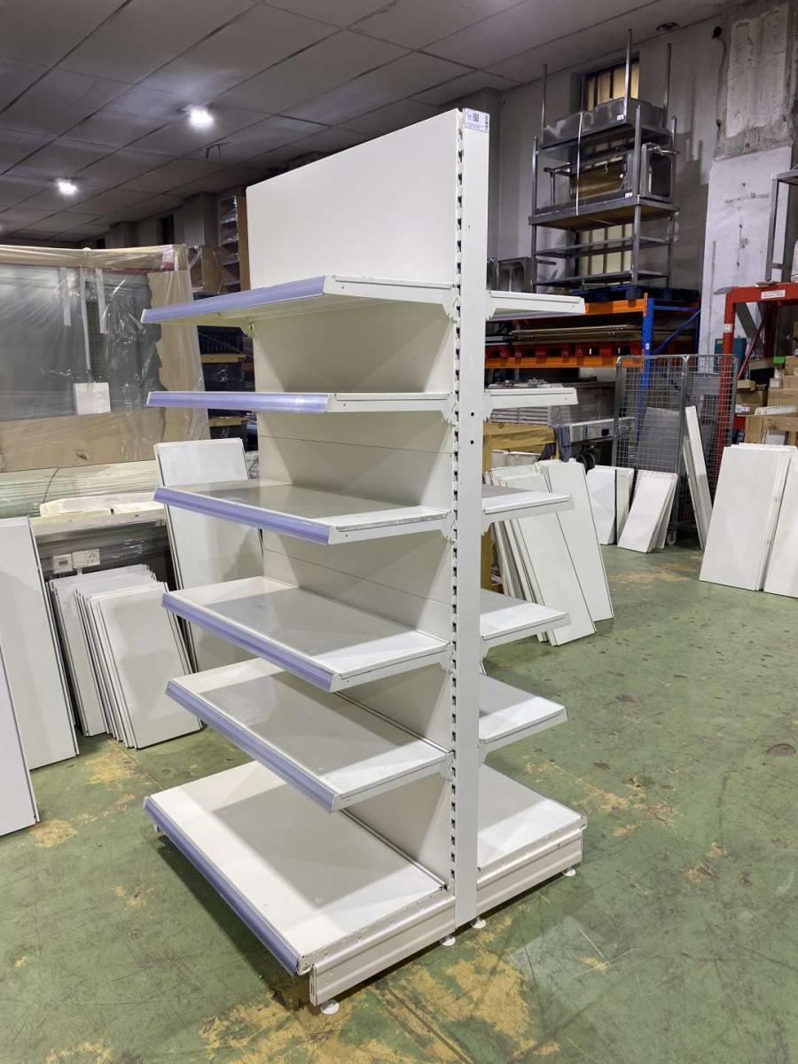 Tegometall polcrendszer, gondola – termékfotó elölnézet