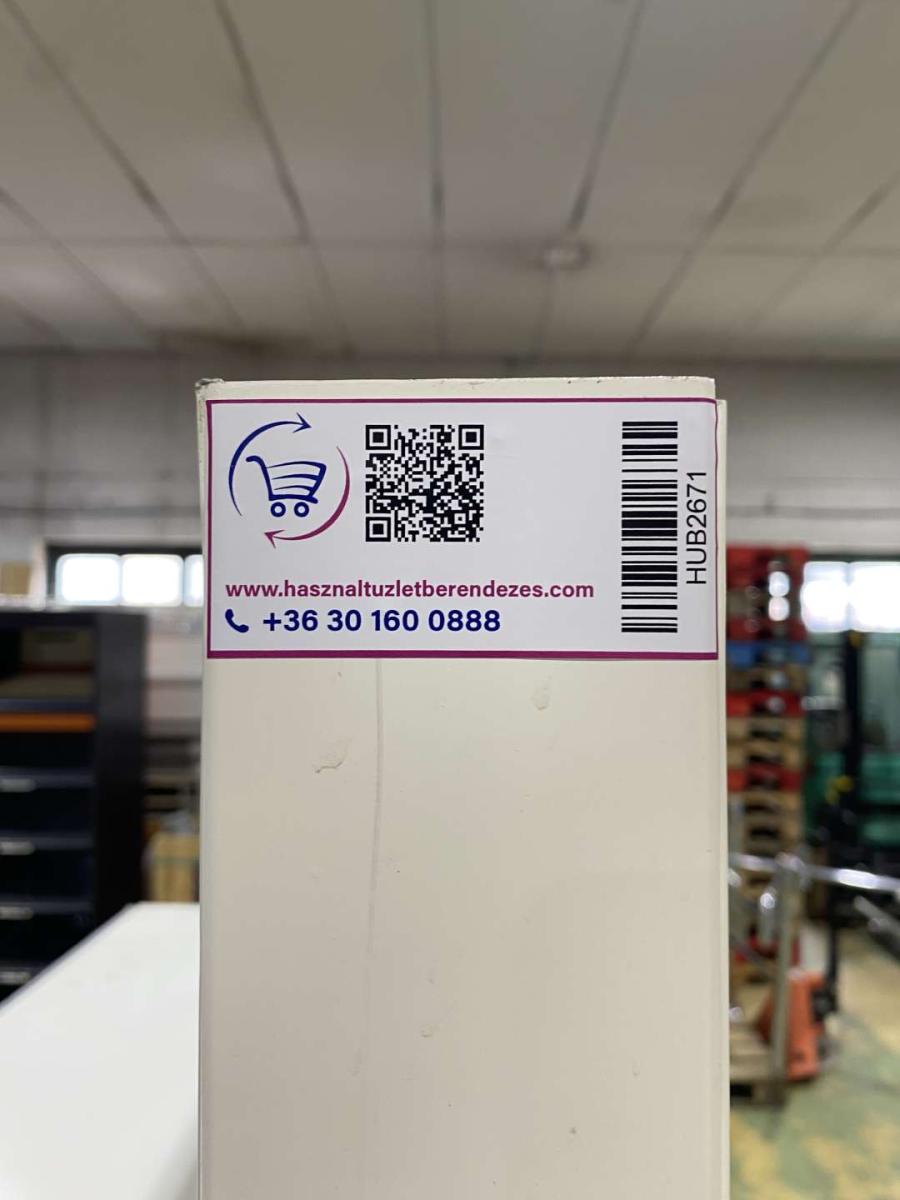 Tegometall polcrendszer, gondola – termékfotó jobb oldalról