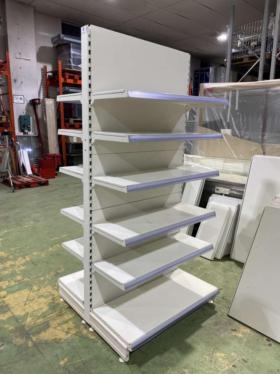 Tegometall polcrendszer, gondola – termékfotó hátulról