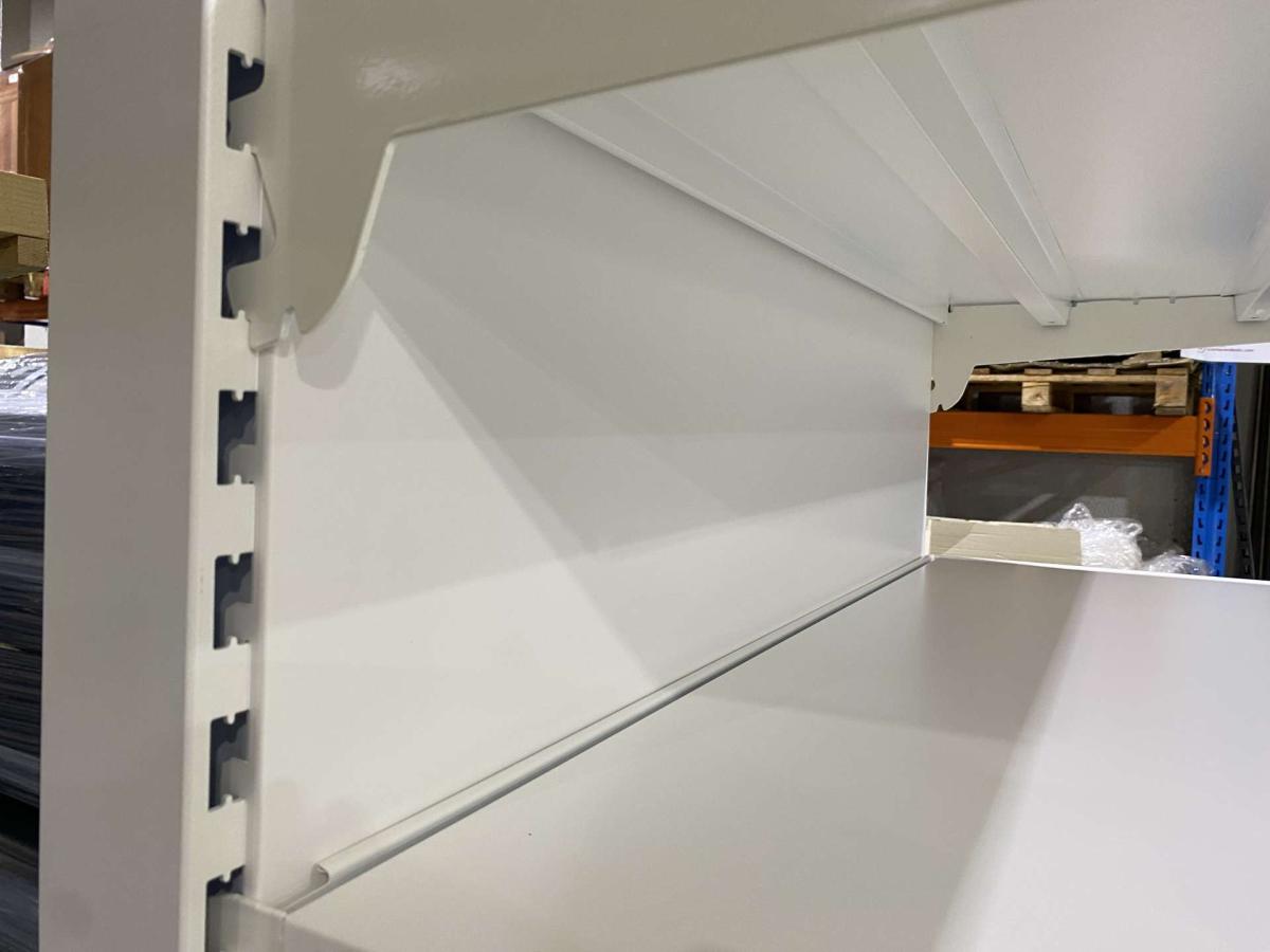 Új Mago /Tegometall polcrendszer, faliregál falipolc – termékfotó bal oldalról