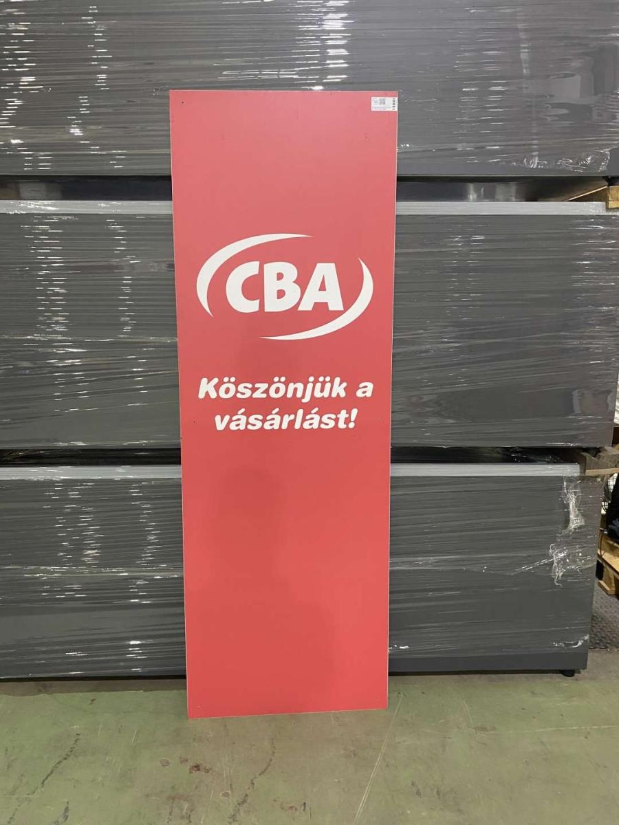 Átmatricázható Dibond tábla – termékfotó jobb oldalról