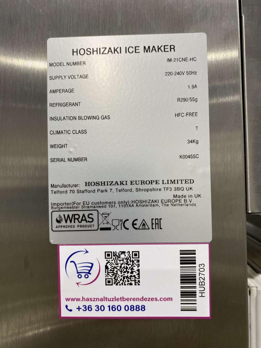 Jégkockakészítő, szájjég gép – termékfotó 45° nézet