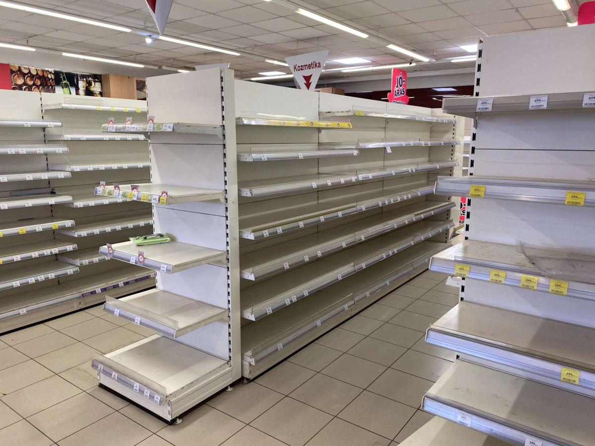 Tegometall faliregál, gondola – termékfotó elölnézet