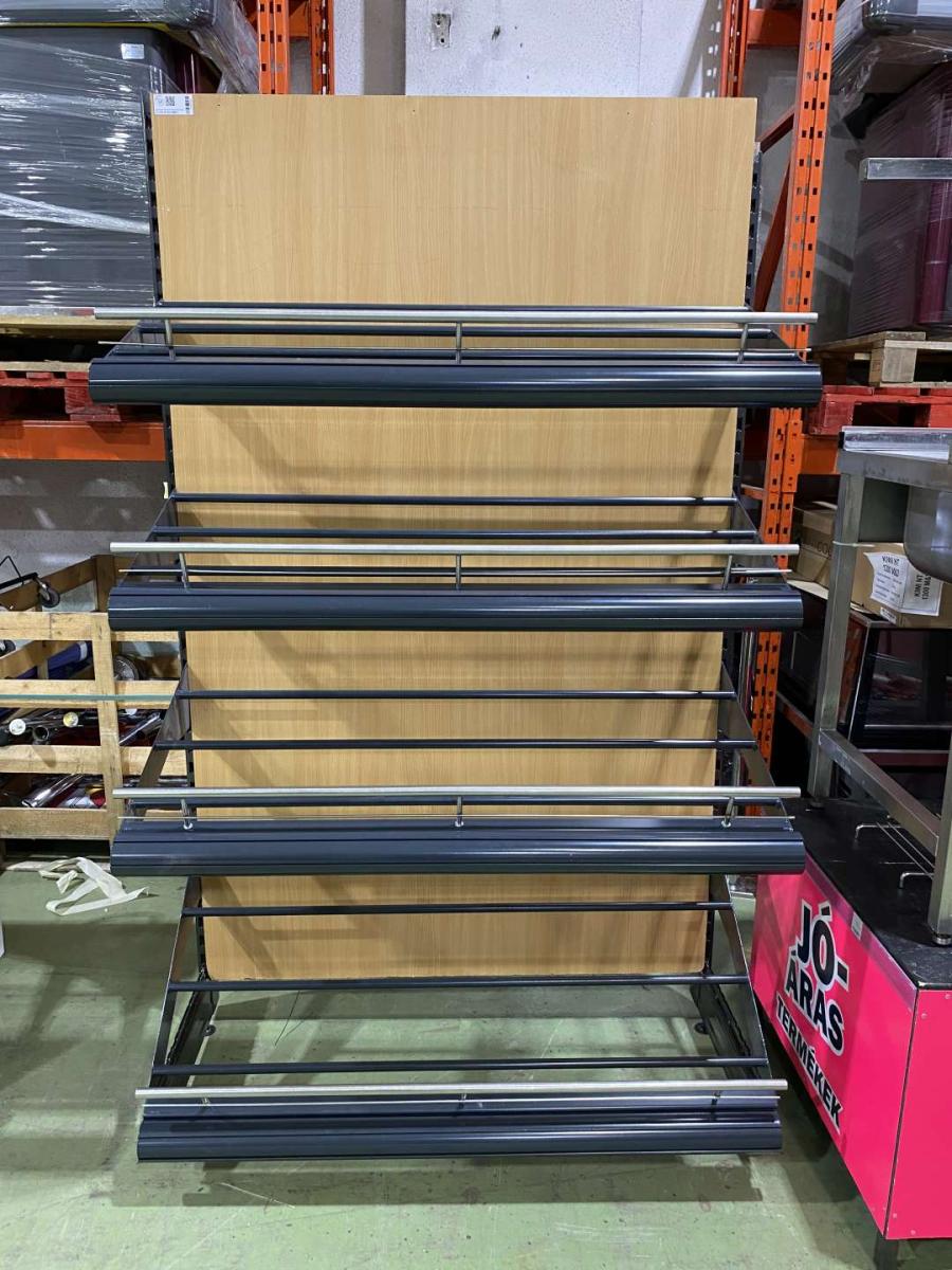 Zöldséges regál, Tegometall – termékfotó bal oldalról