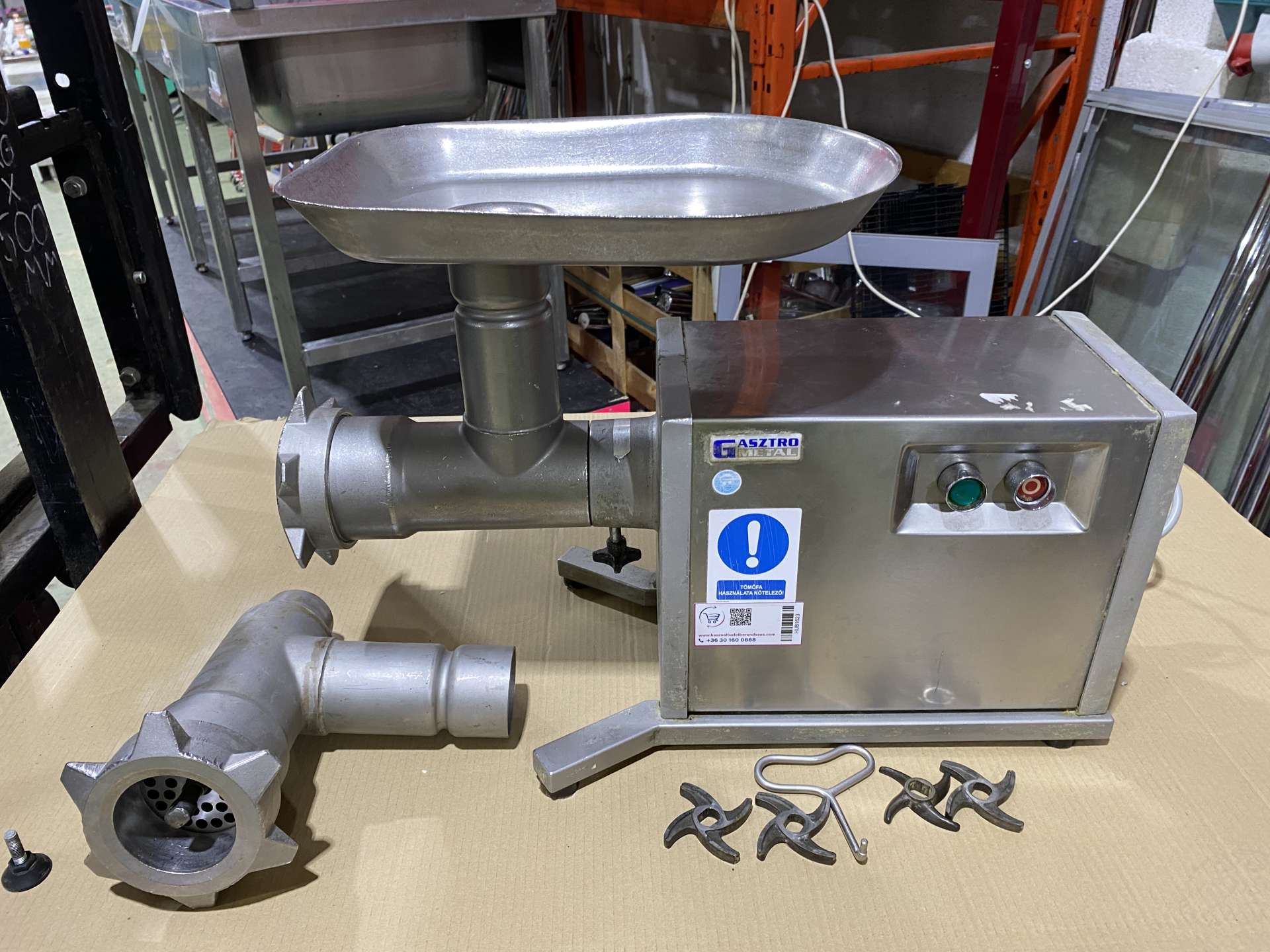 Gasztrometál motorikus alapgép húsőrlővel