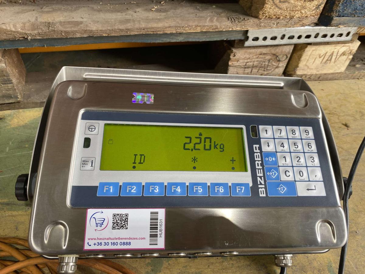 BIZERBA ST falimérleg, ládamérleg – termékfotó hátulról