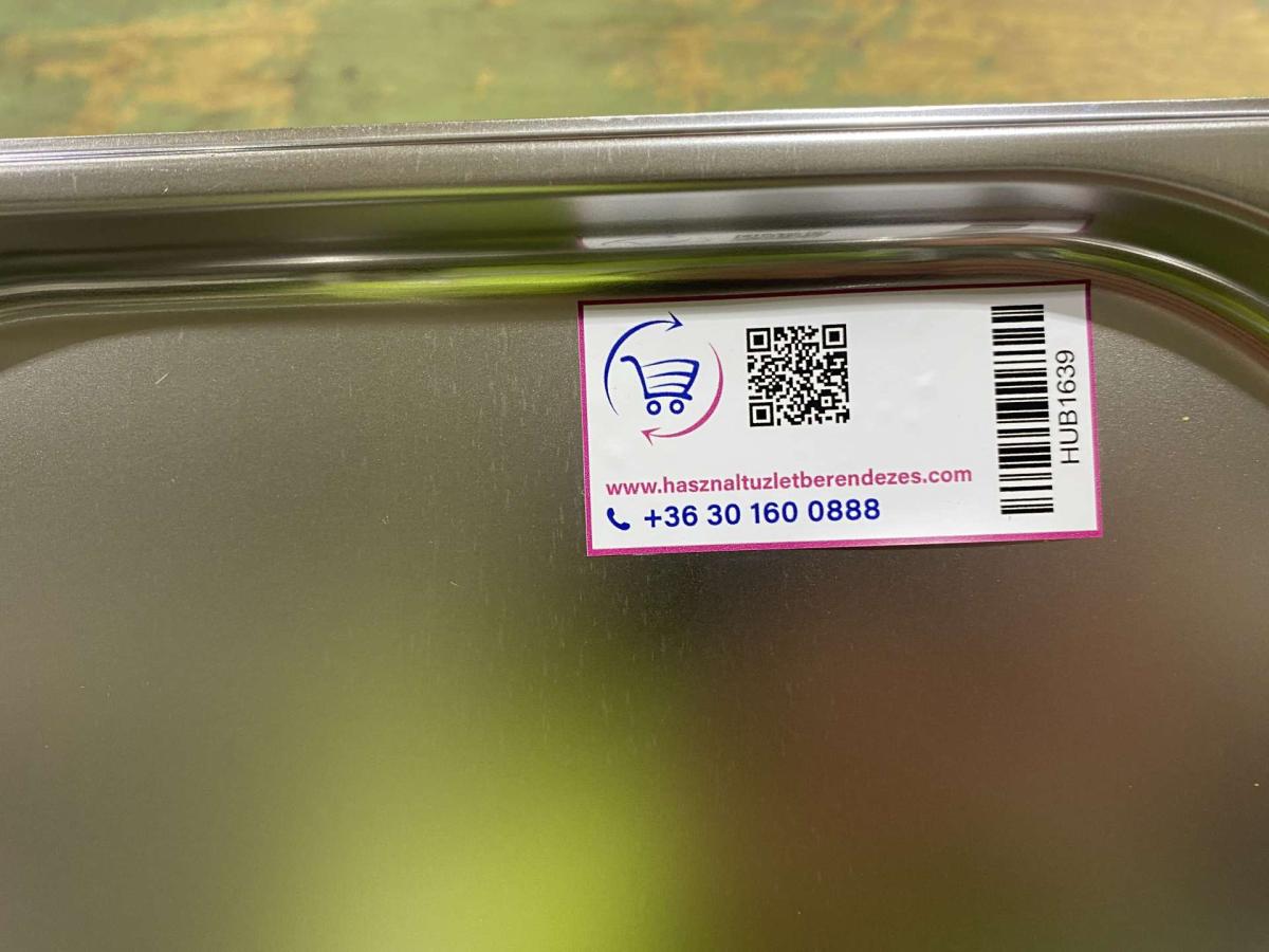 Új GN edény 1/2-020 – termékfotó jobb oldalról