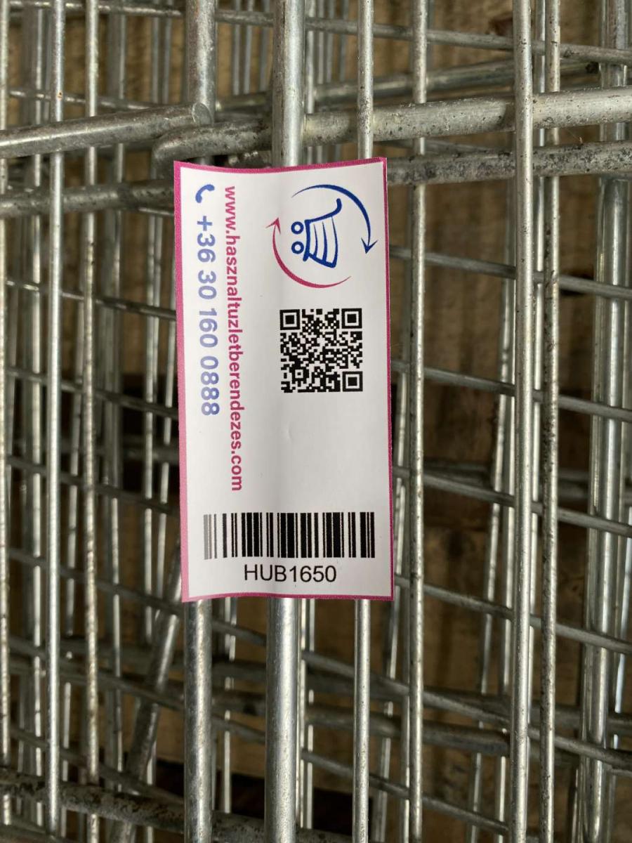 Másodkihelyezés, összecsukható kosár – termékfotó jobb oldalról