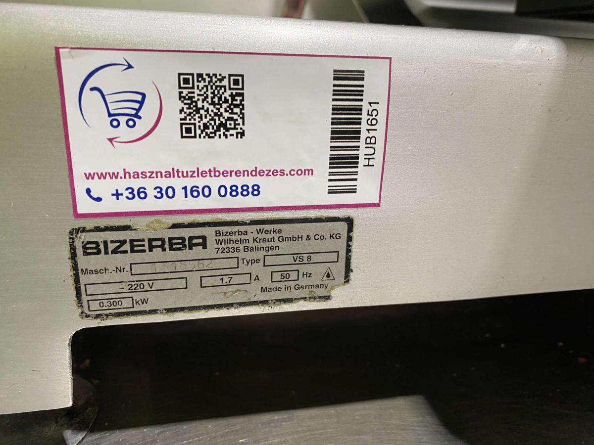 Bizerba VS 8 szeletelőgép – termékfotó jobb oldalról
