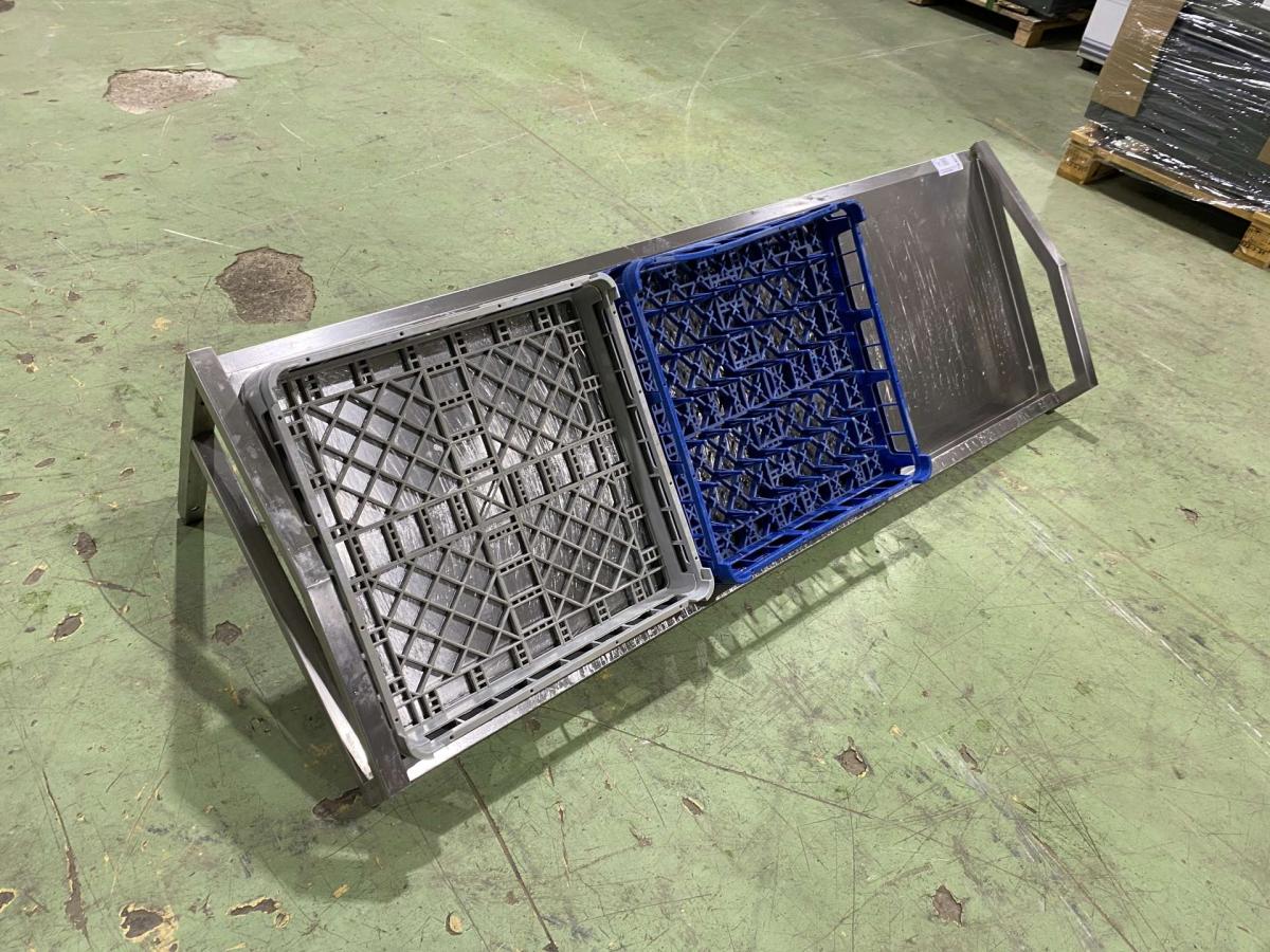 Rozsdamentes mosogatókosár tartó 160*60 – termékfotó elölnézet