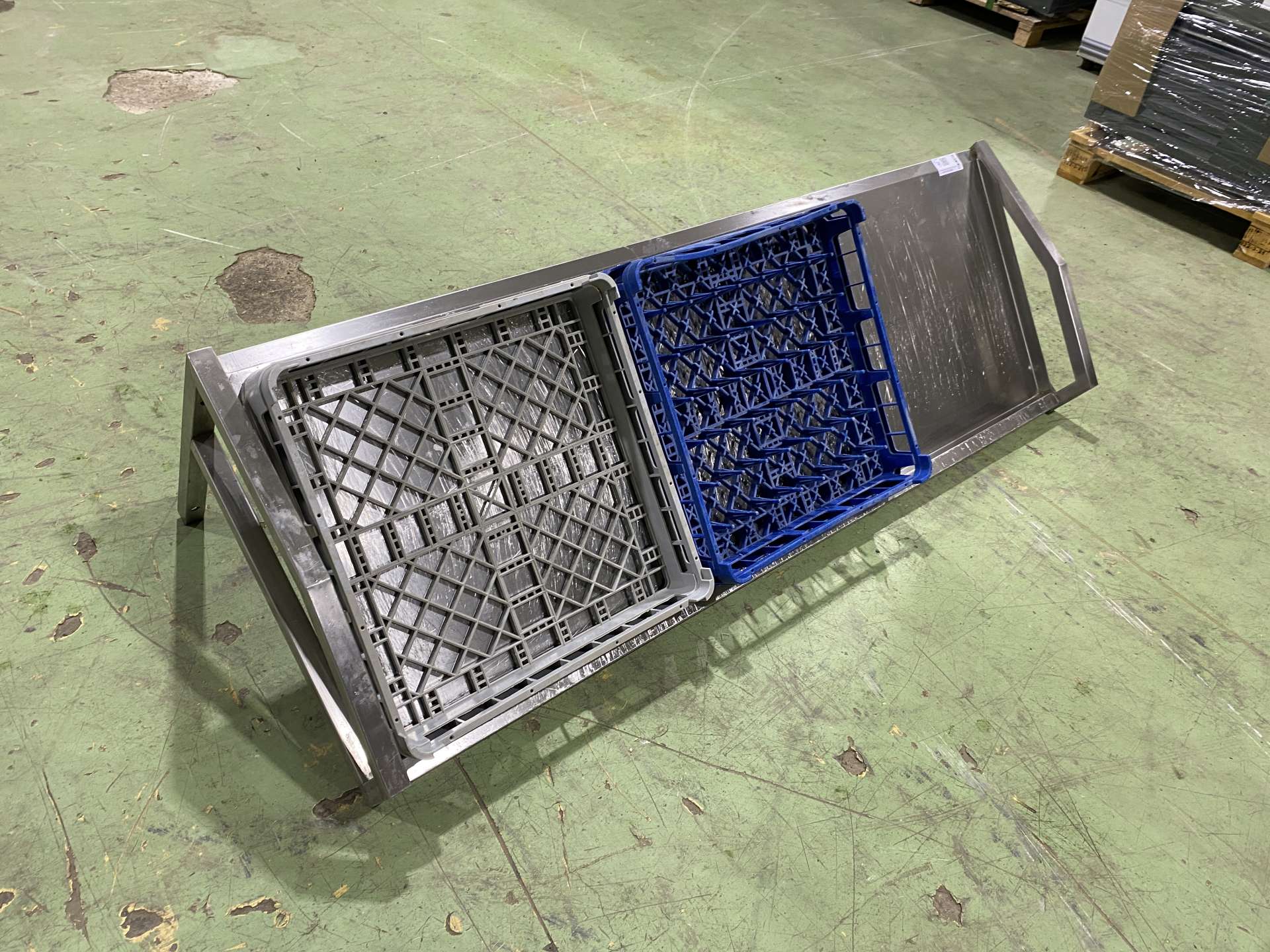 Rozsdamentes mosogatókosár tartó 160*60