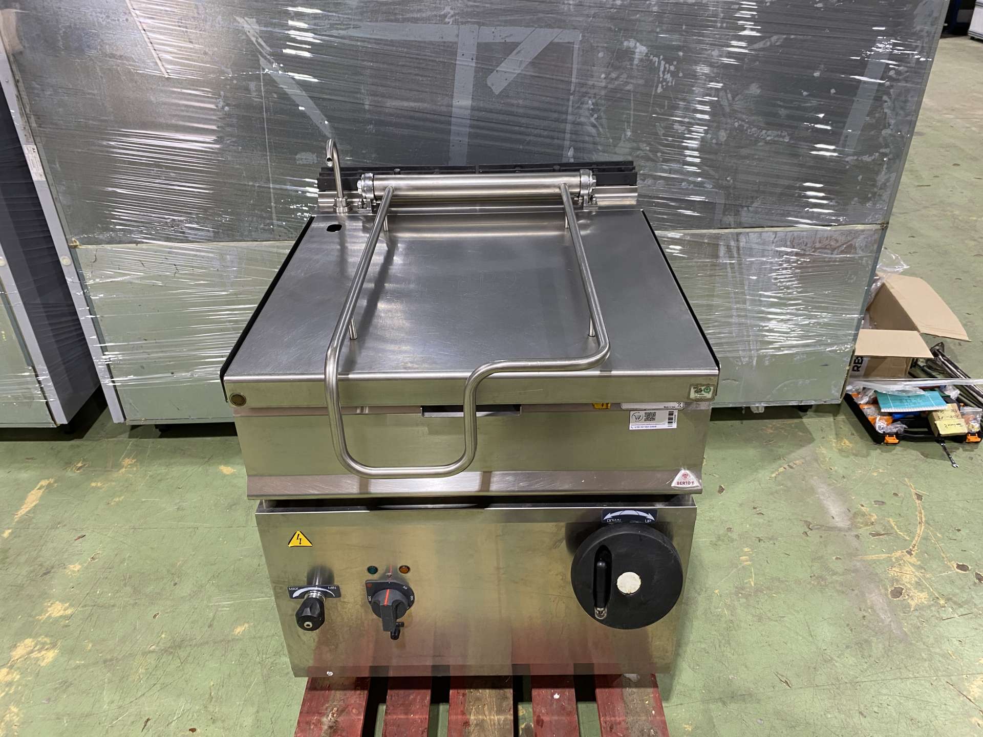 Berto's E9BR8/I  elektromos billenőserpenyő 80 literes BERTOS