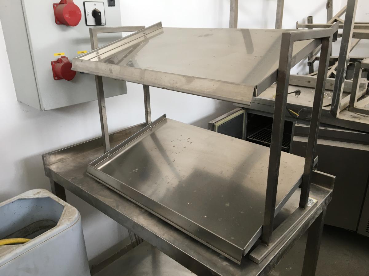 Rozsdamentes pohártartó 76*45*35 – termékfotó elölnézet